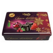 Набор шоколадных конфет Libretto в темном шоколаде с фруктовыми начинками с коньяком, 200 г (kastd) в магазинах Ашан