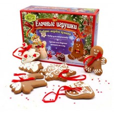 Пряники Пекарня Sofi Творческий набор Елочные игрушки, 700 г (kastd) в магазинах Ашан