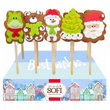 Печенье Пекарня Sofi шоколадное на палочке, 30 г (kastd) в магазинах Ашан