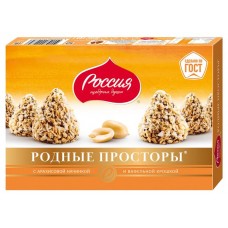 Конфеты шоколадные Россия - Щедрая душа! Родные просторы с арахисовой начинкой, 125 г (kastd) в магазинах Ашан