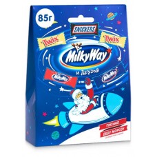 Подарок новогодний сладкий Milky Way Друзья Санта, 85 г (kastd) в магазинах Ашан