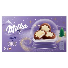Печенье Milka с молочной начинкой и какао частично покрытое белой шоколадной глазурью, 150 г (kastd) в магазинах Ашан