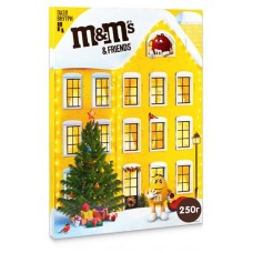 Подарок новогодний сладкий M&M's Friends Адвент календарь, 250 г (kastd) в магазинах Ашан