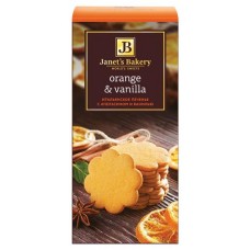 Печенье Janets Bakery итальянское с ванилью и апельсином, 130 г (kastd) в магазинах Ашан