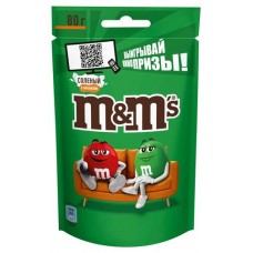 Драже M&M's соленый арахис, 80 г (kastd) в магазинах Ашан