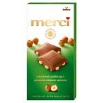 Шоколад молочный Merci с цельным лесным орехом, 100 г (kastd)