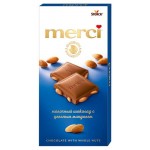 Шоколад молочный Merci с цельным миндалем, 100г (kastd)