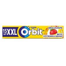 Резинка жевательная Orbit XXL Клубника-Банан, 20,4 г (kastd) в магазинах Ашан