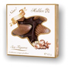 Конфеты Melbon Фигурки морские с пралине, 62 г (kastd) в магазинах Ашан