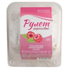 Рулет меренговый RENARDI фруктово-ягодный с малиной, 250 г (kastd) в магазинах Ашан