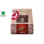 Шоколад горький АШАН Красная птица какао 72%, 400 г (kastd)