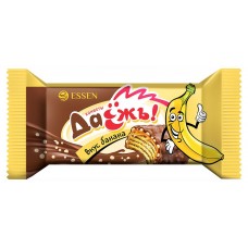 Конфеты ДАЕЖЪ со вкусом банана, карамелью и криспи, вес (kastd) в магазинах Ашан