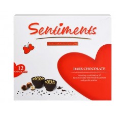 Набор конфет Crafers Sentiments из темного шоколада с пралине и орехом, 130 г (kastd) в магазинах Ашан