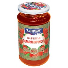 Варенье ГЛАВПРОДУКТ Земляника, 550 г (kastd) в магазинах Ашан