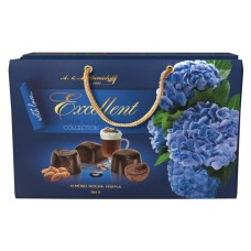 Конфеты шоколадные A.&A. Demidoff Ассорти в темном шоколаде с начинками трюфельный крем миндальный крем мокко, 284 г (kastd) в магазинах Ашан