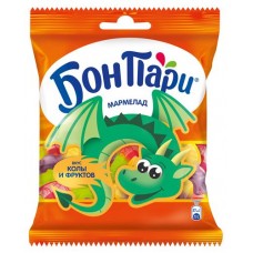 Мармелад жевательный Бон Пари со вкусом колы и фруктов, 100 г (kastd) в магазинах Ашан