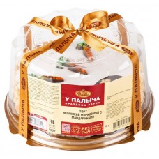 Торт У Палыча Веганский морковный с мандаринами, 600 г (kastd) в магазинах Ашан