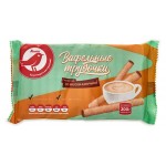Вафельные трубочки АШАН Красная птица со вкусом капучино, 200 г (kastd)