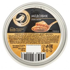 Десерт АШАН Золотая птица Медовик, 120 г (kastd) в магазинах Ашан