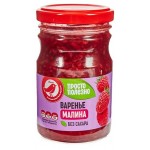 Варенье АШАН Красная птица из малины без сахара, 210 г (kastd)
