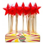 Карамель леденцовая на палочке РусКонфета Звёздочка большая красная, 75 г (kastd)