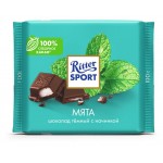 Шоколад Ritter Sport темный с мятной начинкой, 100 г (kastd)