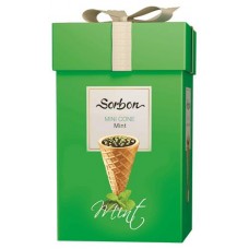 Конфеты Sorbon Мини-рожок хрустящий аромат мяты и воздушные зерна, 200 г (kastd) в магазинах Ашан