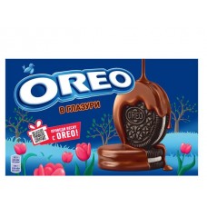 Печенье OREO с какао и начинкой с ванильным вкусом покрытое глазурью с какао, 164 г (kastd) в магазинах Ашан