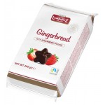 Пряники Lambertz Gingerbread с клубничной начинкой в шоколаде, 200 г (kastd)