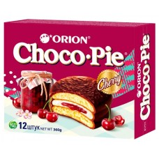 Пирожное Orion Choco Pie Вишня, 360 г (kastd) в магазинах Ашан