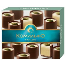 Конфеты Комильфо шоколадные с фисташкой, 232 г (kastd) в магазинах Ашан