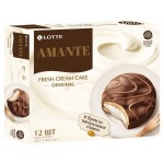 Пирожное глазированное Lotte со сливочной прослойкой Amante, 336 г (kastd)