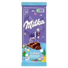 Шоколад Milka Bubbles молочный пористый, 80 г (kastd) в магазинах Ашан
