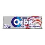Резинка жевательная Orbit White Классический, 13,6 г (kastd)