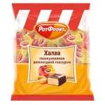 Халва Рот Фронт глазированная шоколадной глазурью, 370 г (kastd)