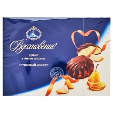 Зефир Вдохновение грушевый десерт в темном шоколаде, 245 г (kastd) в магазинах Ашан