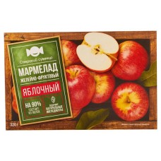 Мармелад Озерский сувенир натуральный яблоко, 320 г (kastd) в магазинах Ашан