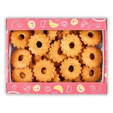 Печенье сдобное АШАН Красная птица кольцо с сахаром, 600 г (kastd) в магазинах Ашан