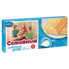 Торт вафельный Семейный Сливочный десерт, 230 г (kastd) в магазинах Ашан