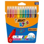 Фломастеры цветные BIC Kids Kid Couleur, 12 шт (kastd)