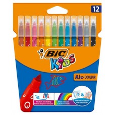 Фломастеры цветные BIC Kids Kid Couleur, 12 шт (kastd) в магазинах Ашан