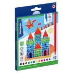 Фломастеры Berlingo Замки смываемые, 12 цветов (kastd)