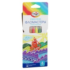 Фломастеры Гамма Классические, 6 цветов (kastd) в магазинах Ашан