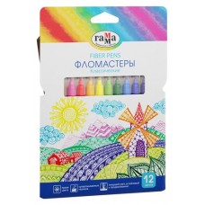 Фломастеры Гамма Классические, 12 цветов (kastd) в магазинах Ашан
