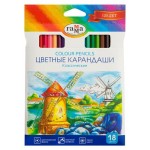 Карандаши цветные Гамма Классические, 18 цветов (kastd) Карандаши цветные Гамма Классические, 18 цветов (kastd)