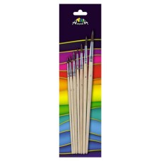 Набор кистей Апплика белка Ė1,2,3,4,5,6,7, 7 шт (kastd) в магазинах Ашан