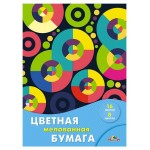 Цветная бумага мелованная Апплика А4 8 цветов, 16 л (kastd)
