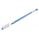 Ручка гелевая Crown Hi-Jell Color голубая, 0,7 мм (kastd)