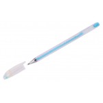 Ручка гелевая Crown Hi-Jell Pastel голубая, 0,8 мм (kastd)