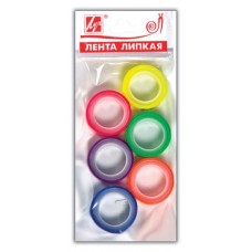 Клейкая лента Луч флуоресцентная 12 мм 5 м, 6 шт (kastd) в магазинах Ашан